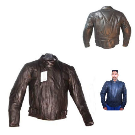 LEATHER MOTOR BIKE JACKET