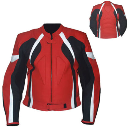 LEATHER MOTOR BIKE JACKET